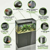 Aquael Glossy Aquarium Set Up - Freshwater Glossy 120 Black