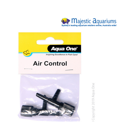 Aqua One Air Line T Control Valve 2pk