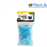 Crystal Gems Acrylic Betta Gravel 145g 15mm Blue Ice