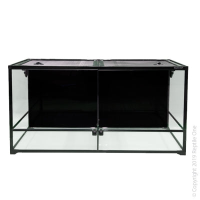 Reptile One RTF-1260HTD Glass Hinged Door Terrarium with Divider