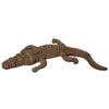 Ornament Sunbathing Crocodile 21wx33.5dx3.6cmh