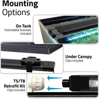 Fluval Aquasky 3.0  LED Light 53-83cm 16w