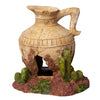 Ornament Broken Jar On Rock 12wx10.5dx13cmh