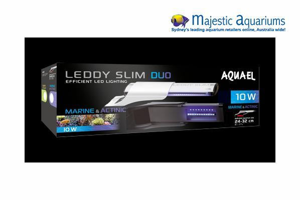 Aquael Leddy Slim 10W 24-32cm Duo Marine & Actinic Complete Light Unit